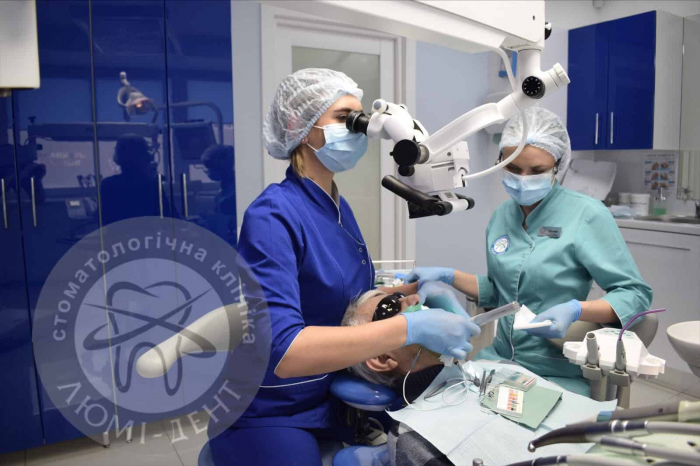 Anesthesia in dentistry treatment of teeth without pain Kiev Lumi-Dent